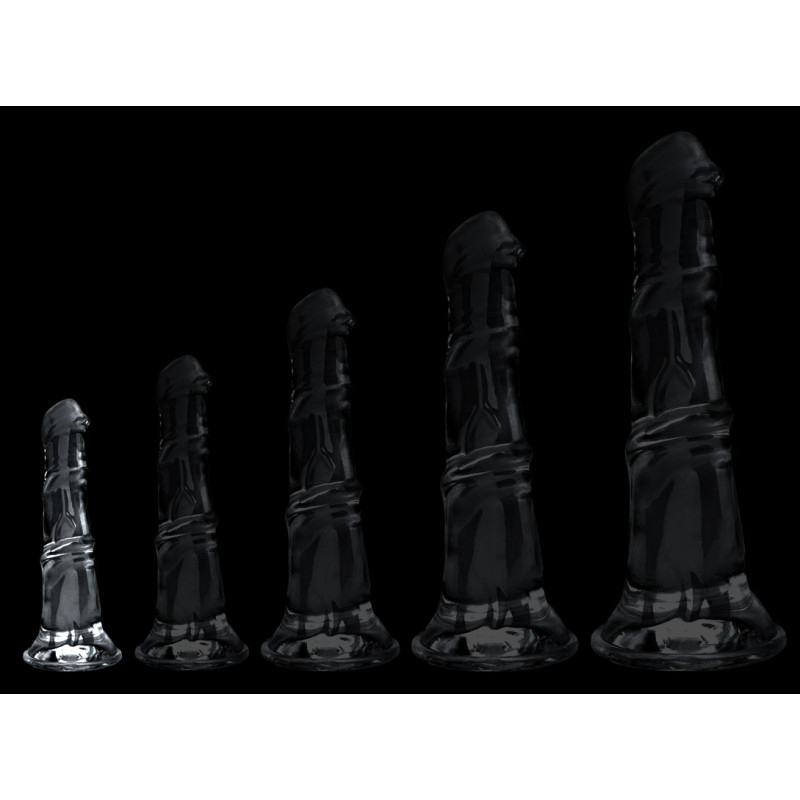 ClearlyHorny Gode Horse Jumy S 17 x 4.5cm Transparent